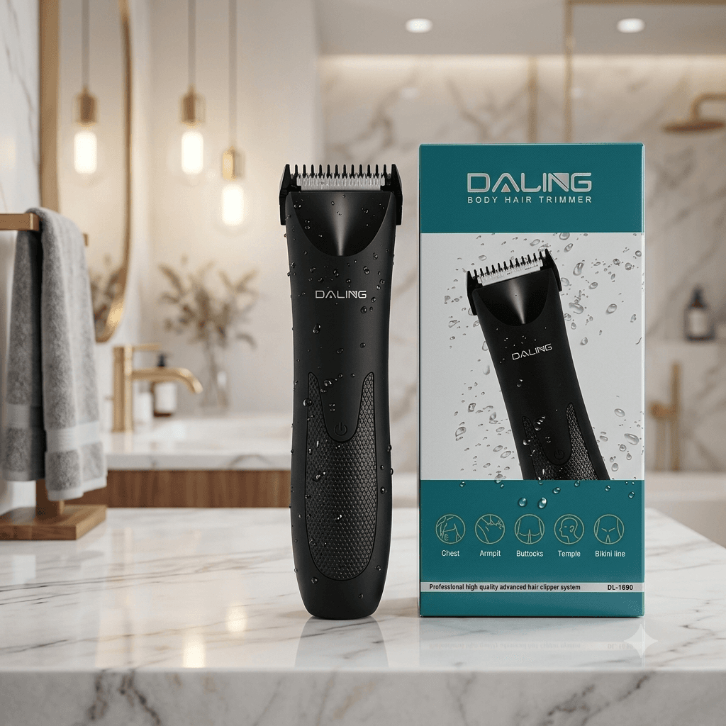 DALING DL-1690 Professional Body Hair Trimmer β Waterproof Cordless Grooming Clipper for Chest, Armpit, Groin & Sensitive Areas