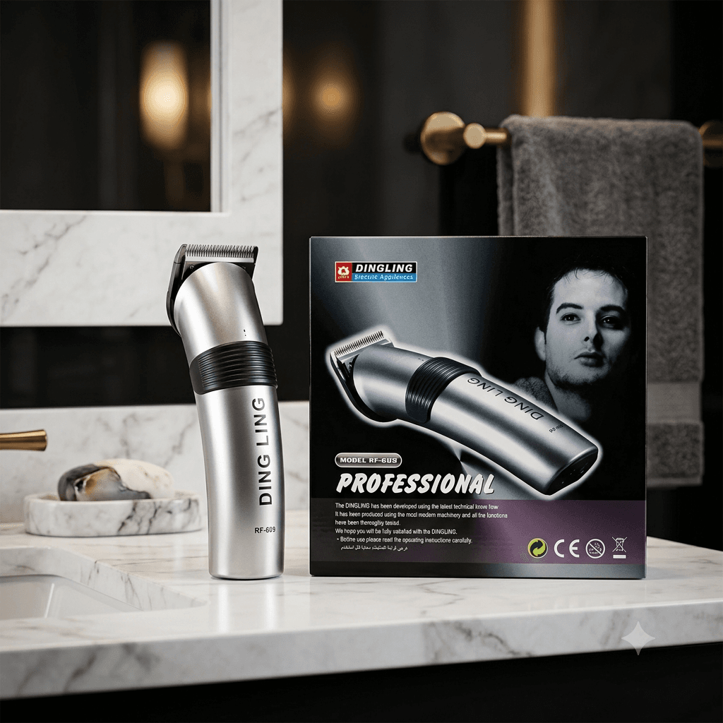 DINGLING RF-609 Professional Hair Clipper β High-Performance Rechargeable Electric Trimmer for Men